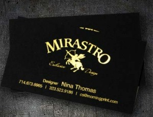 Black Paper Business Cards: Shine in the Shade