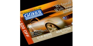 Silk Laminated business cards