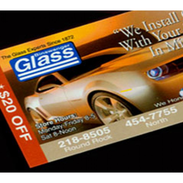 Glossy business cards
