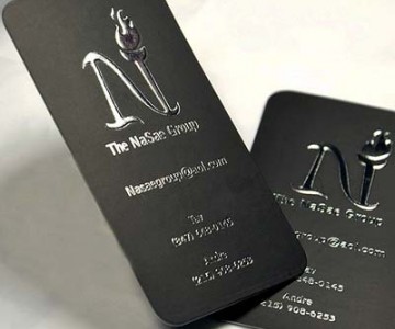 Foil Stamped business cards