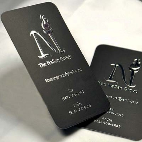 22 pt Rich Black Business Card for Premium Branding CardBlack Business cards