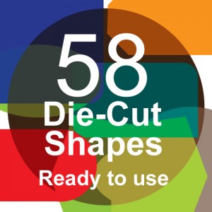 Die-cut shaped cards (58 choices) — add on for (PPC)