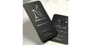22 pt Rich Black Business Card for Premium Branding Card
