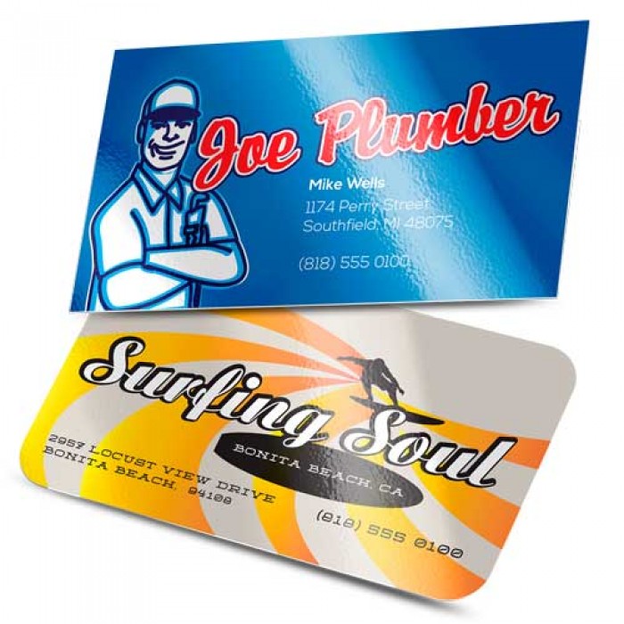 14 pt Uncoated business card