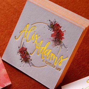 LetterPress Full Colored cards (45pt)LetterPress business cards