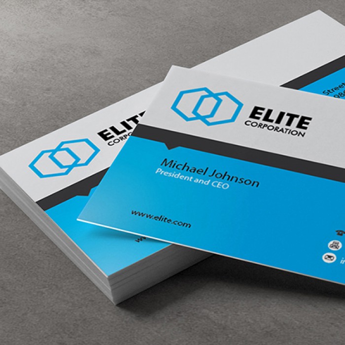 Matte business cards
