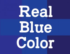 How to print the blue color correctly